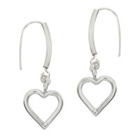 Silver Earrings - Heart