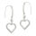 Silver Earrings - Heart