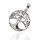 Yggdrasil Pendant with Heart Canopy in 925 Sterling Silver