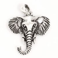 925 Sterling Silberanhänger - Elefant...