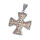 Edelstahlanhänger – Kreuz mit Gitterornament