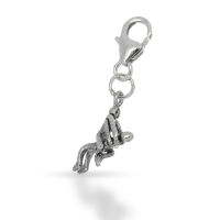 925 Sterling Silberanhänger - Karabinerverschluss...