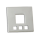 Edelstahlanhänger - Quadrate