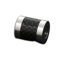 Edelstahlanhänger - mit Carboninlay