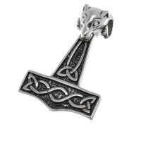 Edelstahlanhänger – Thors Hammer mit...