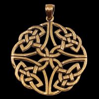 Bronze pendant Celtic knot