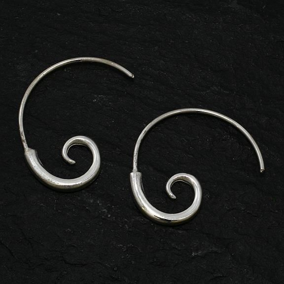 Silberohrringe Spirale small