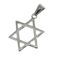 Stainless steel pendant "Star of David"