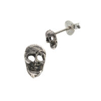 Silberohrstecker - Totenkopf