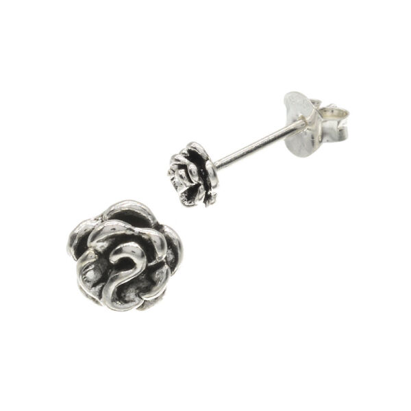 Silberohrstecker - Rose