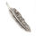 925 Sterling Silver Pendant - Feather "Valira"