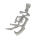 Edelstahlanhänger - Chinesisches Zeichen - Mut