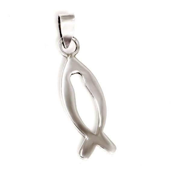 925 Sterling Silberanhänger - Ichthys