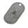 Edelstahlanhänger - Dogtag mit Spinne/Poliert