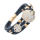 Lederarmband mit Edelstahl und Steinchen
