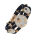Lederarmband mit Edelstahl und Steinchen
