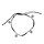 Baumwoll-Armband mit Silber - Größenverstellbar