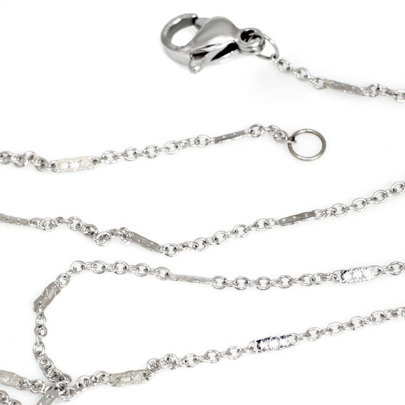 0,8 mm Edelstahlkette 50 cm