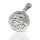 Rundes Amulett mit durchbrochenem Rankenmotiv aus 925er Silber