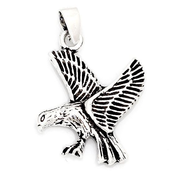 925 Sterling Silberanhänger - Vogel