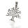 Tree of Life Pendant “Astrania” with Free Tree Shape in 925 Sterling Silver