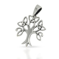 Tree of Life Pendant with Three Knot Loops in 925...