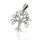 Tree of Life Pendant with Three Knot Loops in 925 Sterling Silver