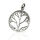 Tree of Life Pendant with Radiating Branches in 925 Sterling Silver