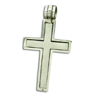 Edelstahlanhänger - Kreuz in Kreuz "Jumbo"