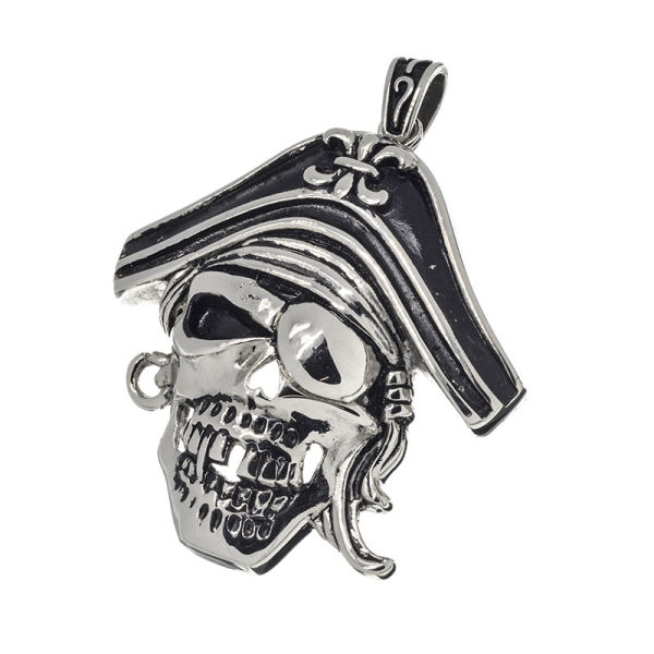 Edelstahlanhänger - Pirat / Totenkopf
