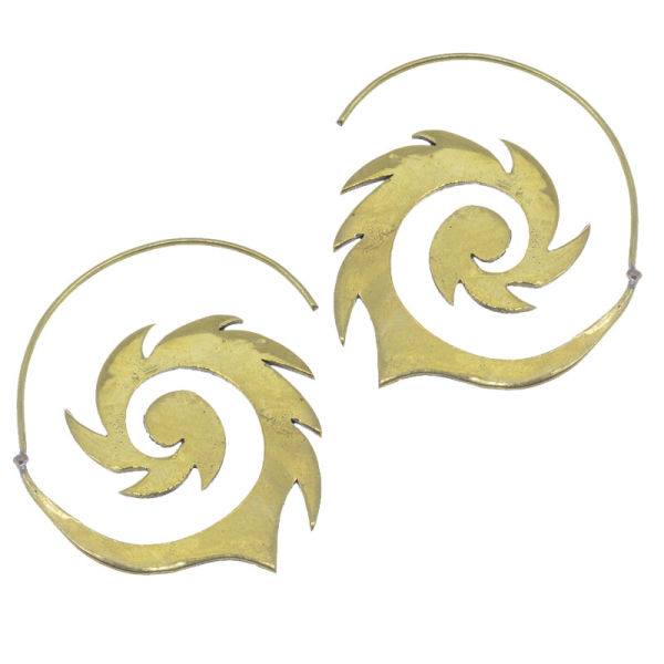 Bronzeohrringe Spirale
