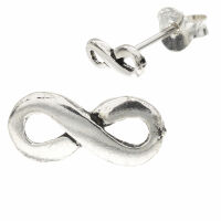 925 Sterling Silberohrstecker – Lemniskate (Infinity)