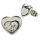 Edelstahlstecker Herz mit Cubik Zirkon