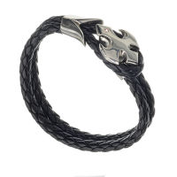 Lederarmband mit Edelstahlverschluss