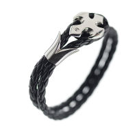 Lederarmband mit Edelstahlverschluss