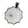 Stainless Steel Pendant – Spider Web on Scalloped Disc