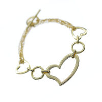 Edelstahlarmband Bettelarmband Herzen
