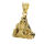 Stainless steel pendant - Buddha  gold color