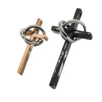 Stainless Steel Pendant – Partner Crosses with...