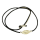 Elastisches Baumwollband mit Kristallball mit 925 Silber