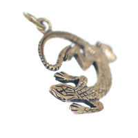 Bronzeanhänger Gecko