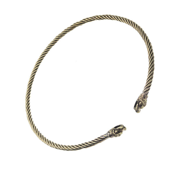 Bronze choker - Torque dragon head