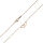 Edelstahlkette Herzen - rosegold