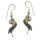 Bronzeohrringe Perlmutt / Onyx
