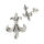 Silver Stud Earrings - Lily