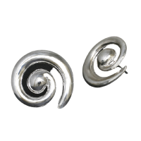 Ohrstecker 925er Sterling Silber- Spirale