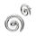 925 Sterling Silver Spiral Stud Earrings