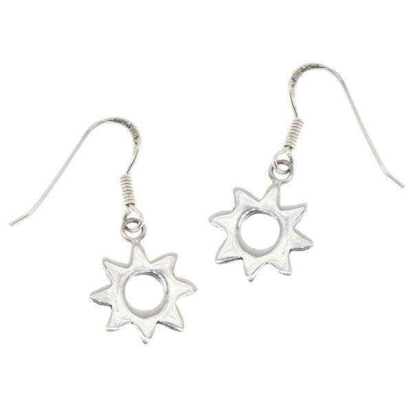 Silver Earrings - Sun