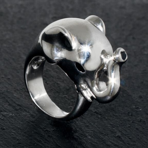 Edelstahlring Elefant