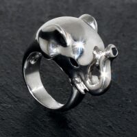Edelstahlring Elefant